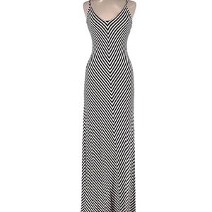 Mossimo Supply Co. ~ Black & White Herringbone Maxi Dress ~ Size XS